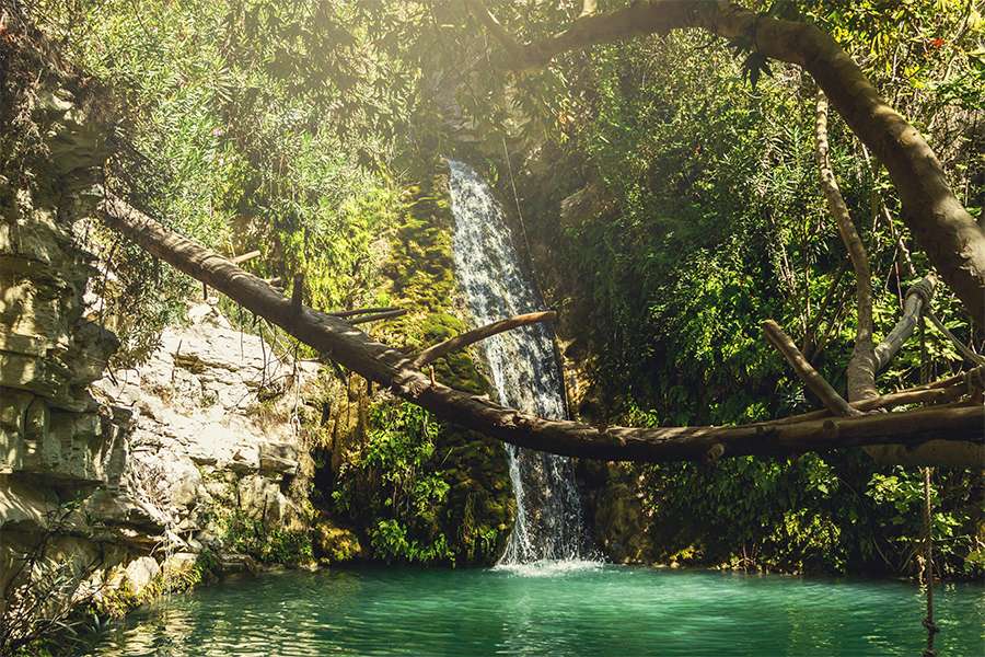 adonis baths waterfalls jeep safari tour cyprus